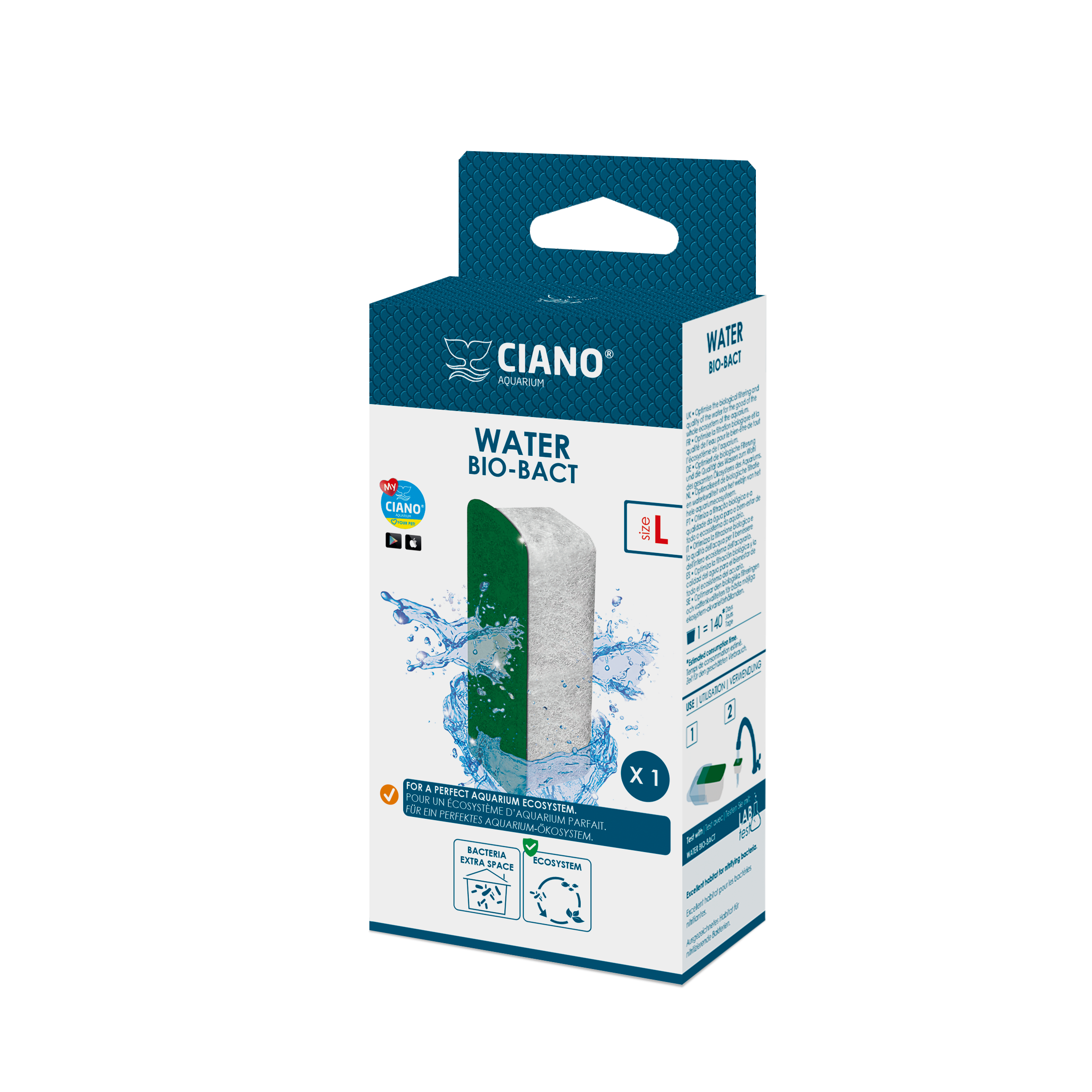 Ciano - Cartouches Biobact taille L pour filtre d'aquarium - Image 2