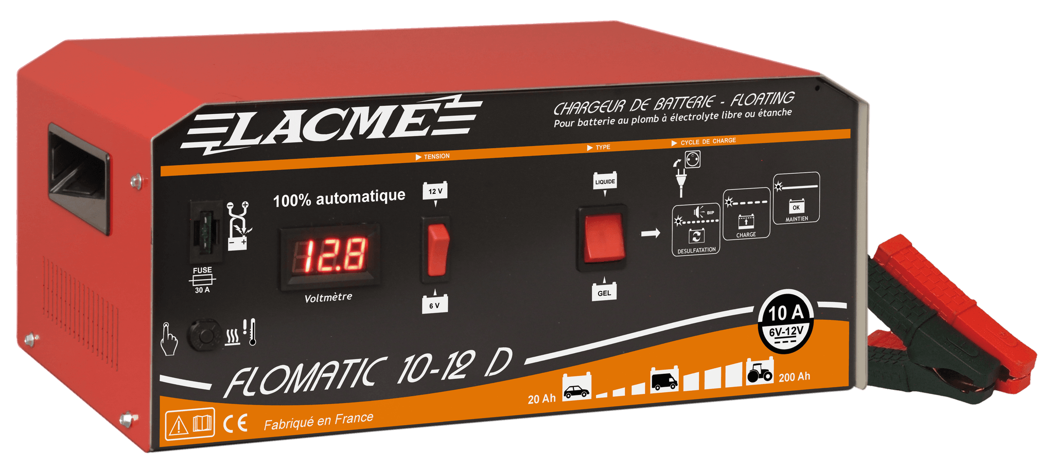 Chargeur de batterie Flomatic 10-12 D
