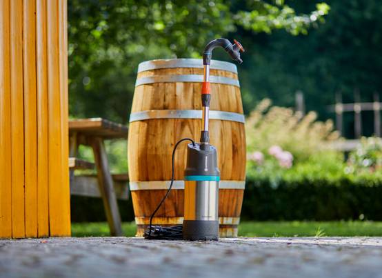 Pompe pour collecteur d'eau de pluie – GARDENA - Image 1