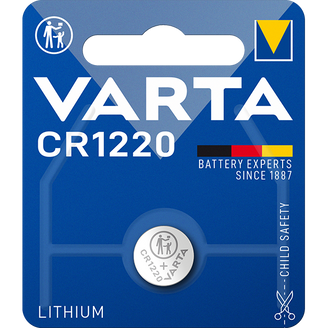 Pile bouton lithium 3 V Ø 12,5 mm H 2 mm CR1220 - VARTA