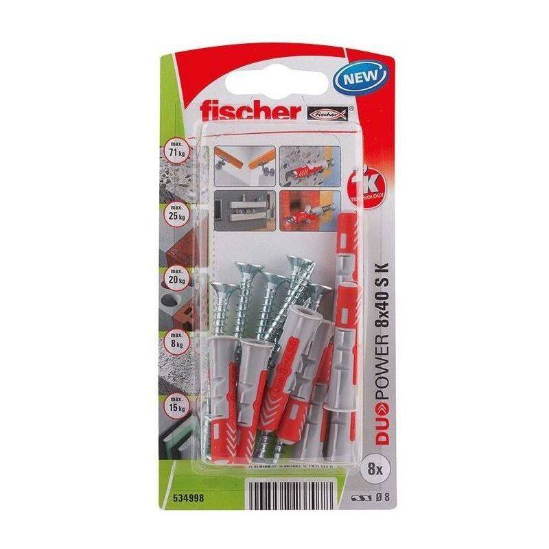 Blister 8 chevilles et vis - FISCHER - Image 1