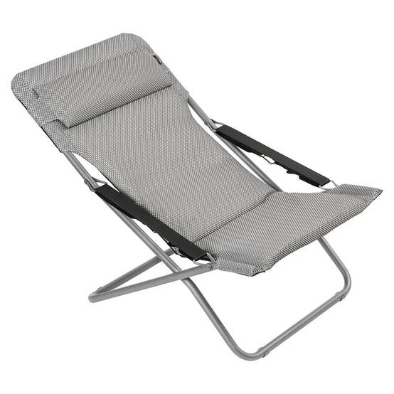 Lafuma-Mobilier - Transat Transabed Matelas BeComfort Argent LAFUMA - Image 3