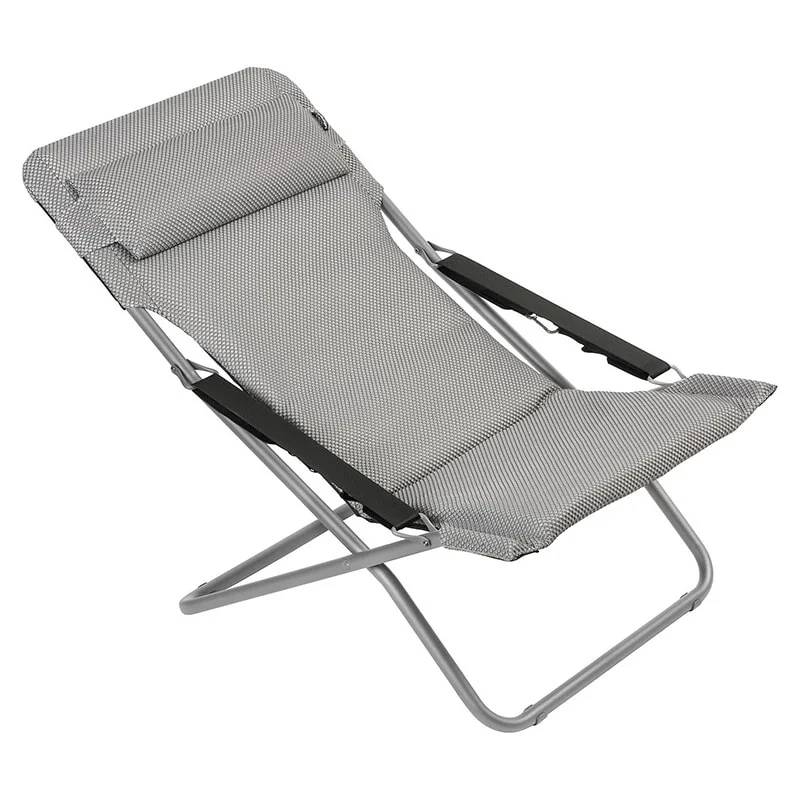 Lafuma-Mobilier - Transat Transabed Matelas BeComfort Argent LAFUMA - Image 3