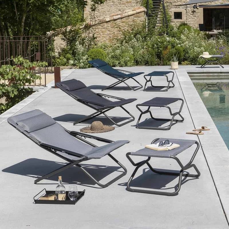 Lafuma-Mobilier - Transat Transabed Matelas BeComfort Argent LAFUMA - Image 2