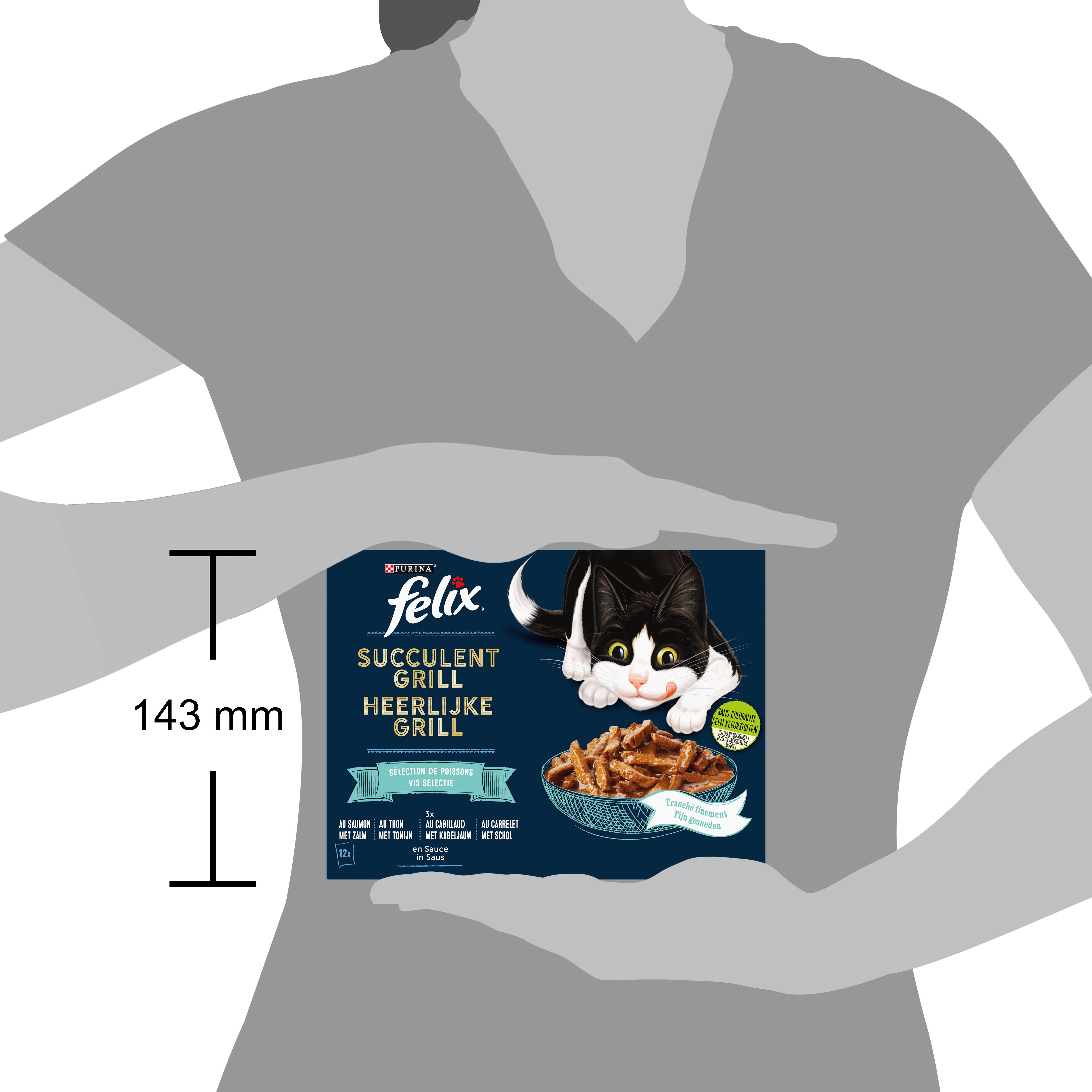 Purina One - Pâtées chat Adulte Succulent Grill Poisson Thon Cabillaud 12x80g – FELIX - Image 11
