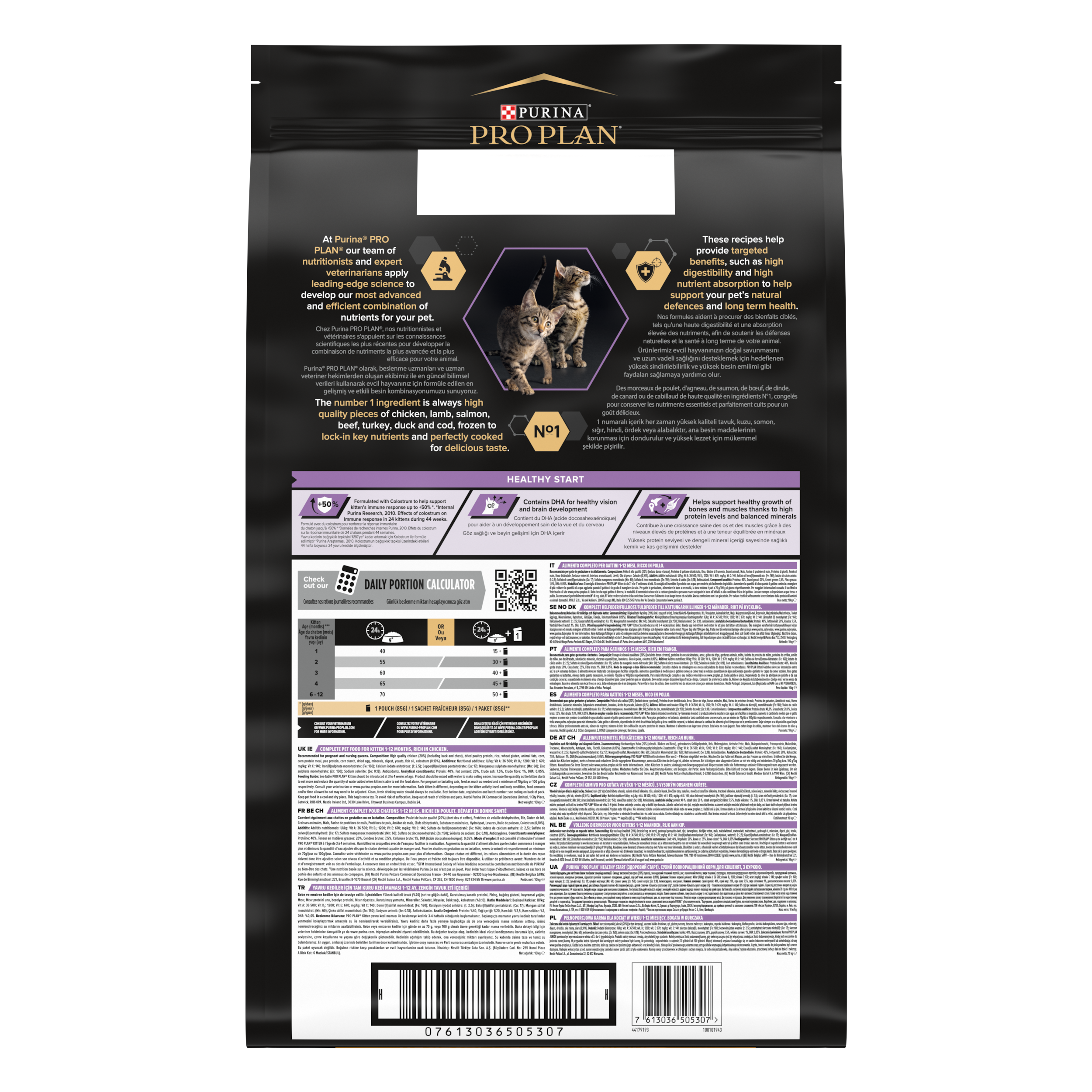 Purina Pro Plan - Croquettes chaton Original Optistart Poulet 10 kg - PRO PLAN - Image 2