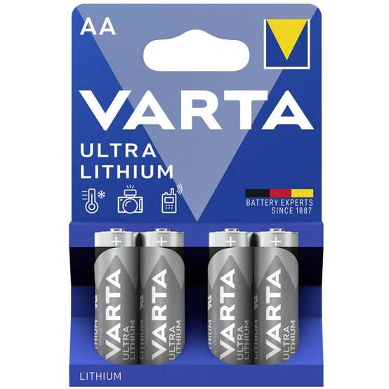 Pack 4 piles lithium non-rechargeables AA 1,5 V - VARTA - Image 3
