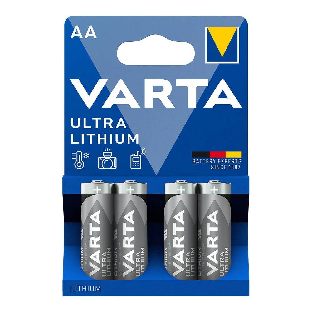 Pack 4 piles lithium non-rechargeables AA 1,5 V - VARTA - Image 7
