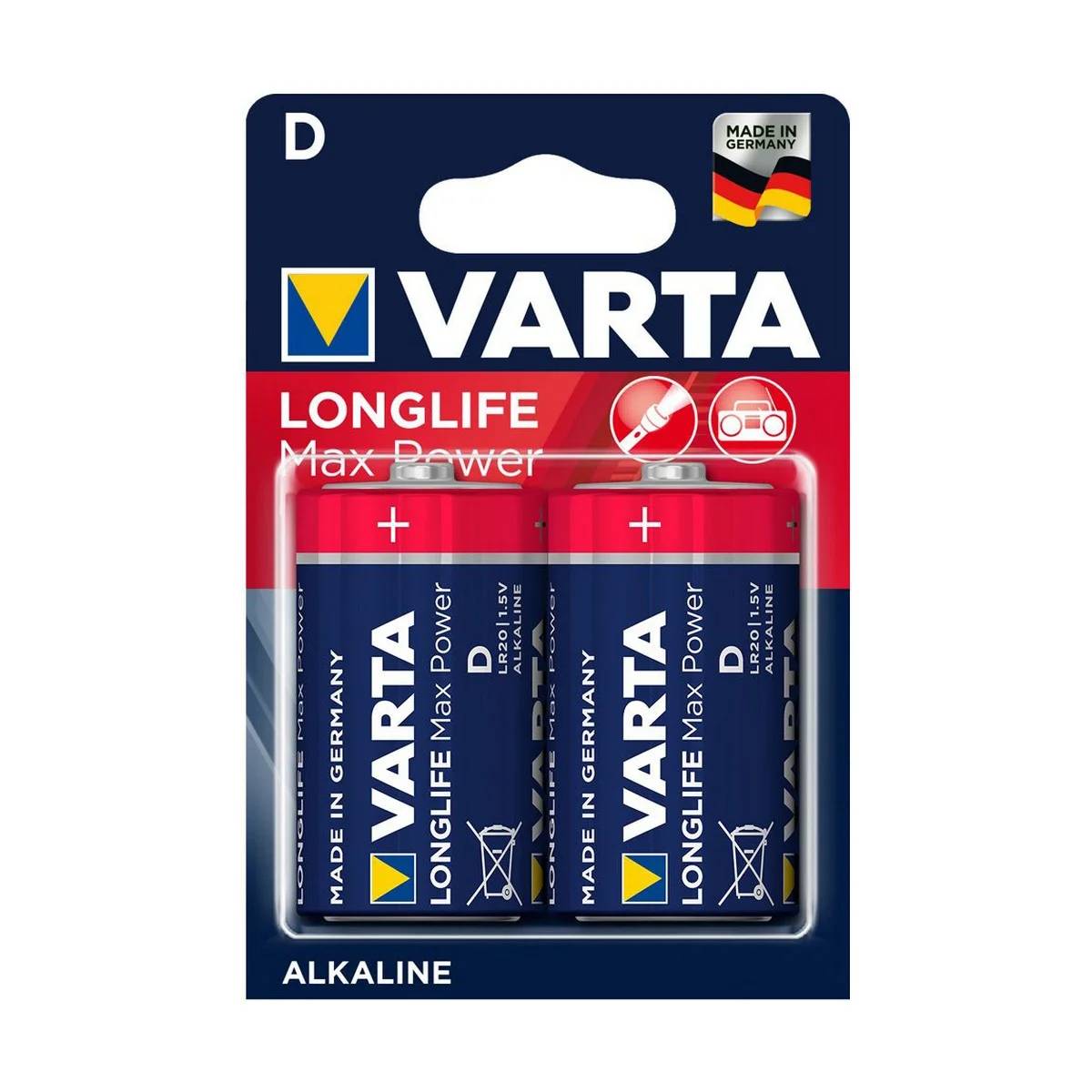 Piles LR20 Alcaline LongLife - VARTA - Image 4