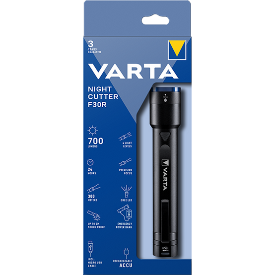 Torche rechargeable aluminium IPX4 4 modes 700 lm - VARTA - Image 2