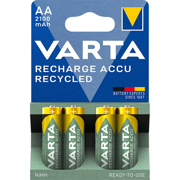 4 piles LR06 rechargeables VARTA