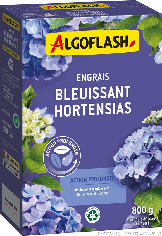 Algoflash - Engrais bleuissant hortensias action prolongée 800 g - Algoflash