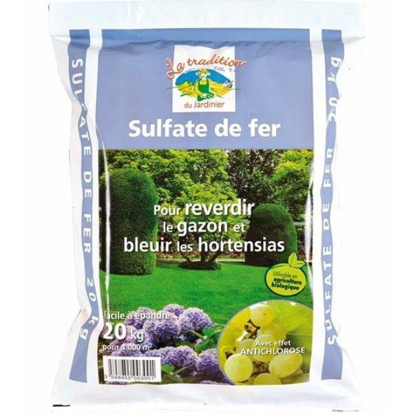 Engrais de Longueil - Sulfate de fer fluidisé LA TRADITION DU JARDINIER UAB 20 kg