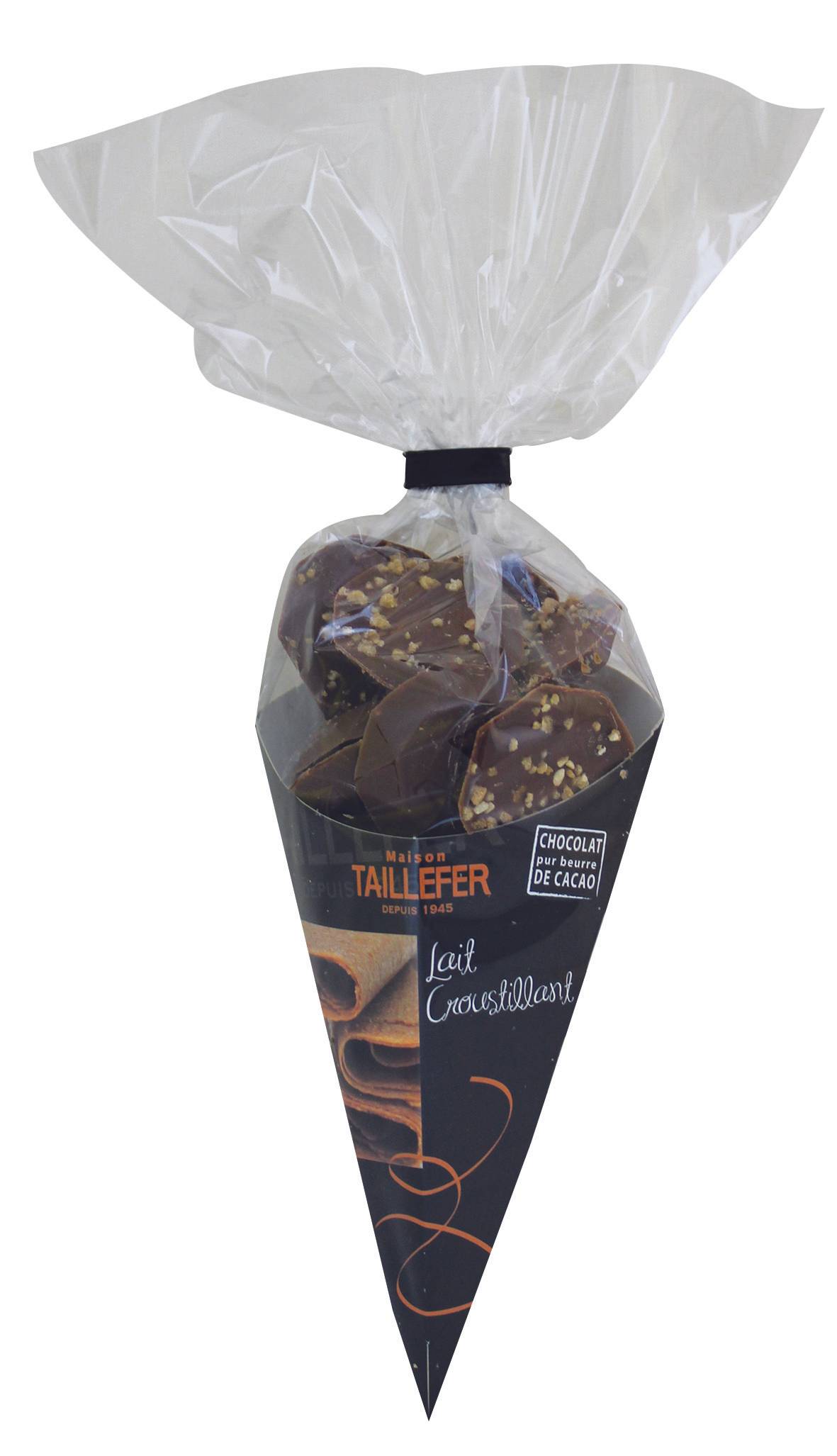 Maison Taillefer - Cornet chocolat lait croustillant 150g