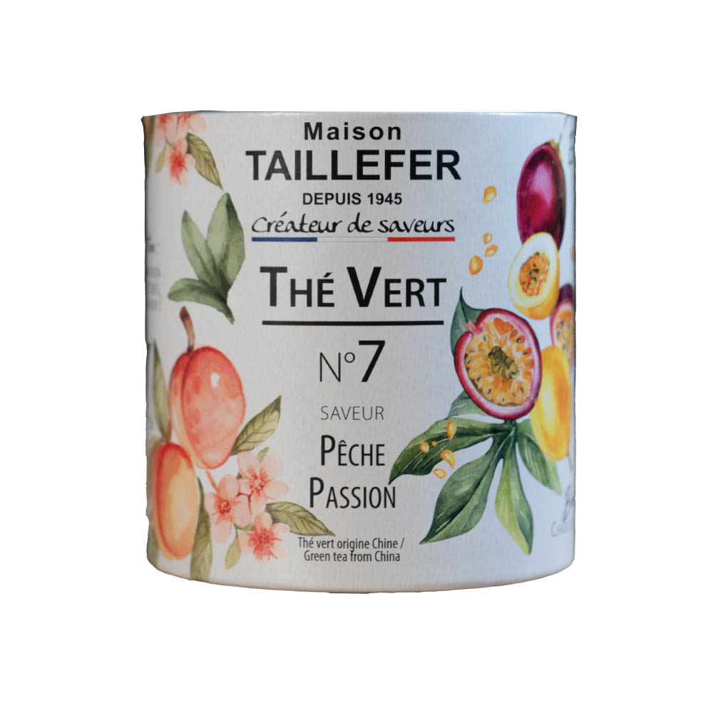 Maison Taillefer - Thé vert pêche et fruit de la passion 60 g - Maison Taillefer - Image 1