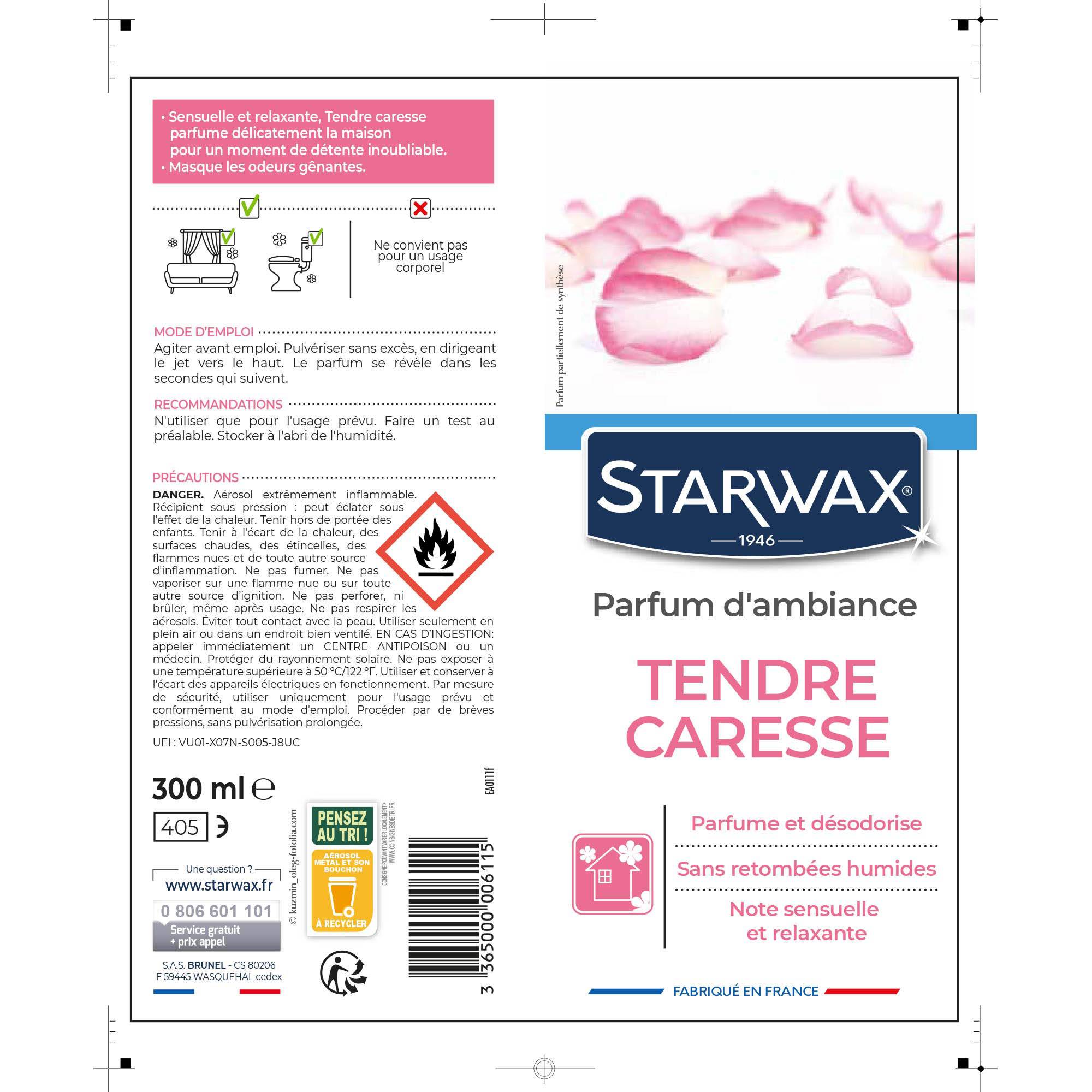 Starwax - PARFUM D'AMBIANCE TENDRE CARESSE 300ML - Image 2