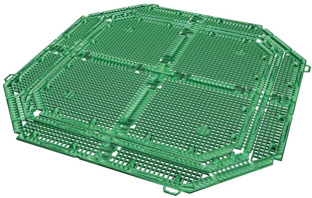 Grille de fond Composteur Anti Nuisibles Noir 400L - GARANTIA - Image 1