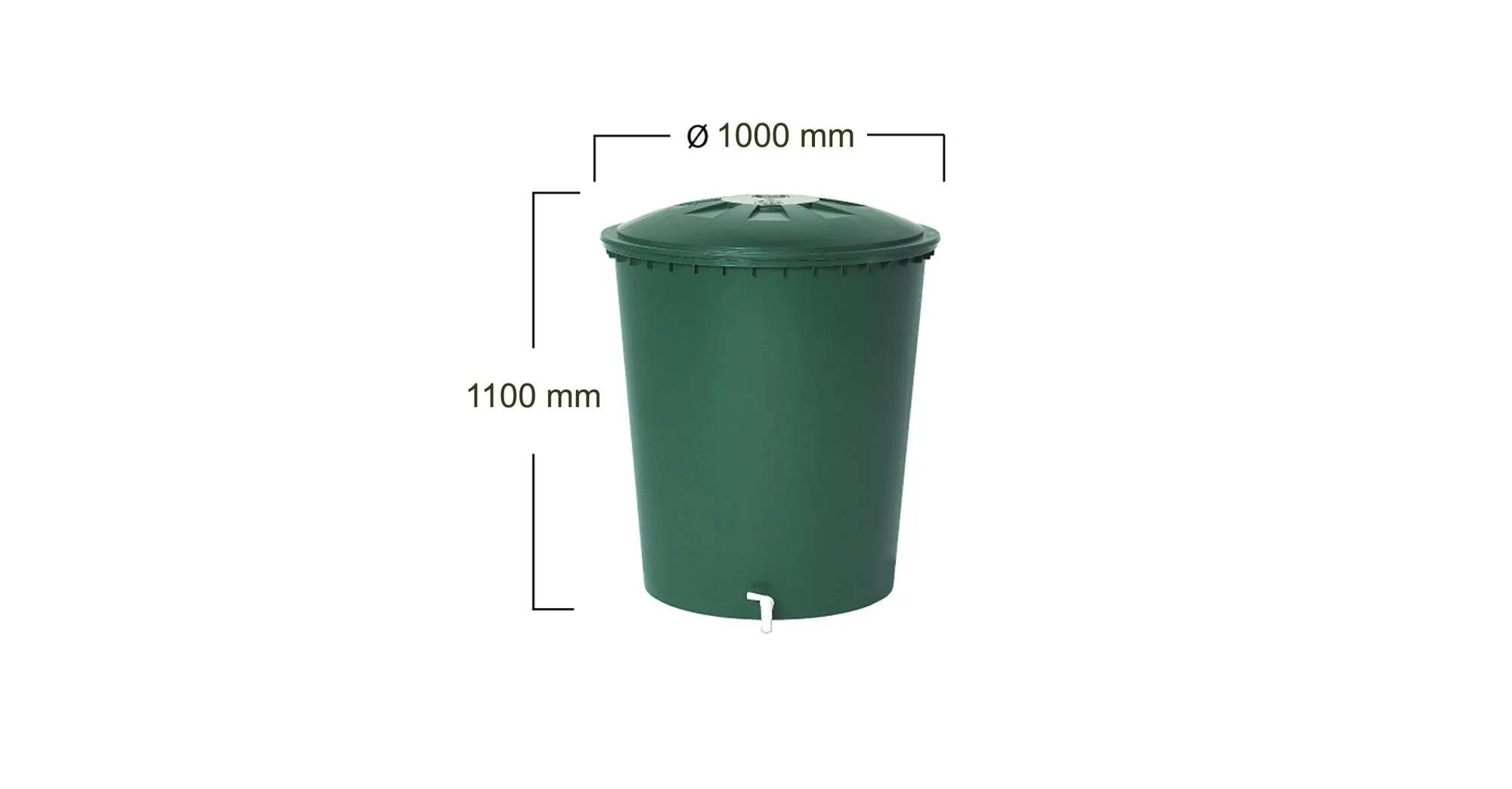 Garantia - Récupérateur d'eau de pluie 510L couvercle et robinet inclus - GARANTIA - Image 3