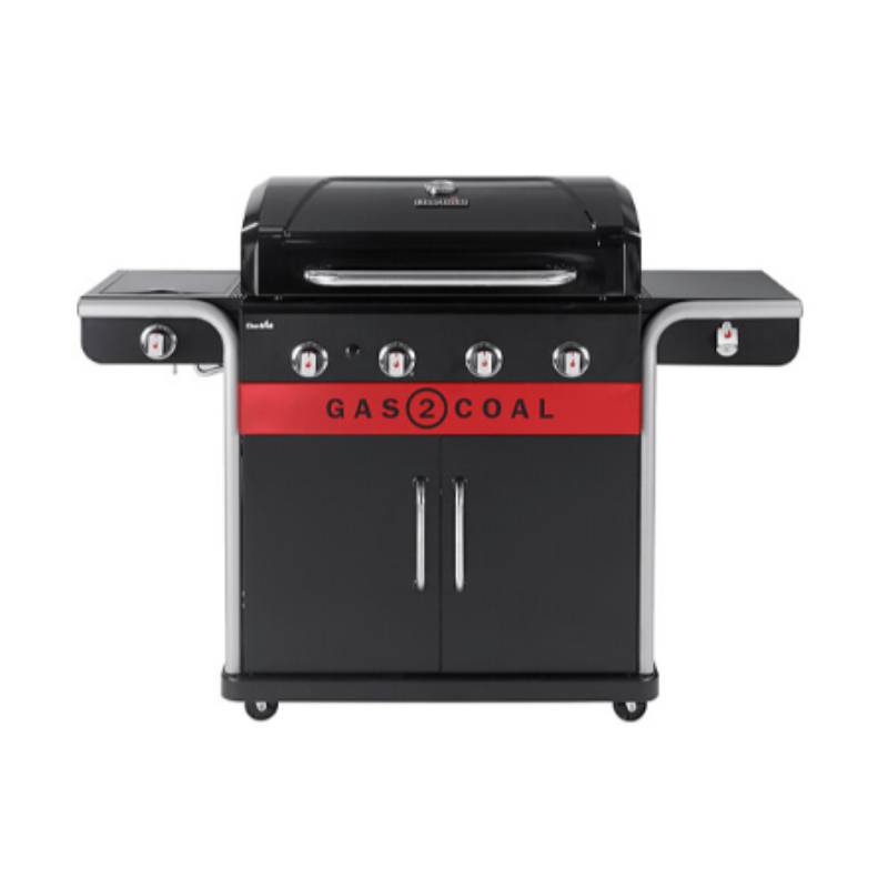 Char-broil - Barbecue Hybride 4 Brûleurs Acier Inoxydable Noir 154,9 cm - CHAR-BROIL