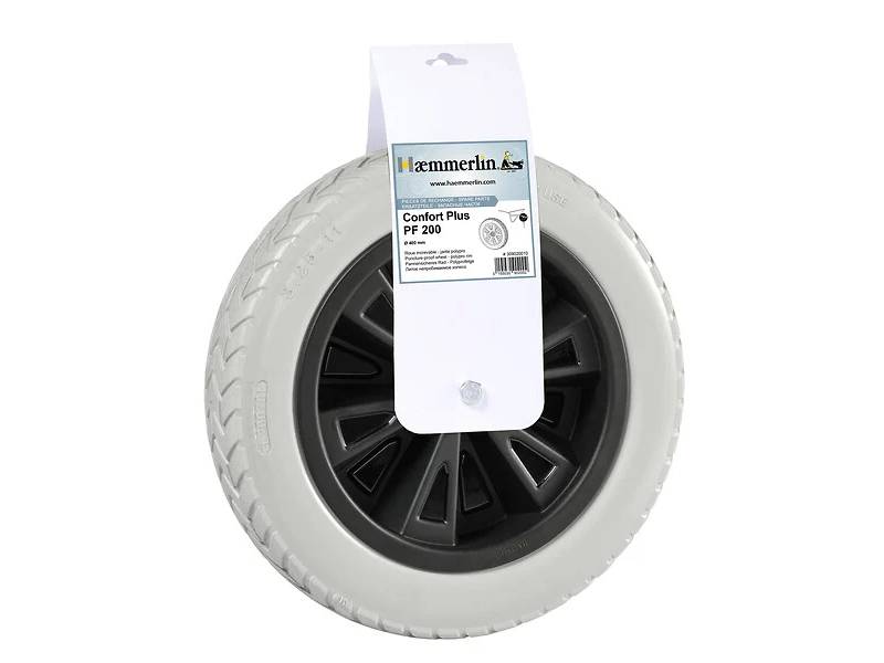 Roue increvable brouette PF 200 Ø 40 cm jante polypro - HAEMMERLIN