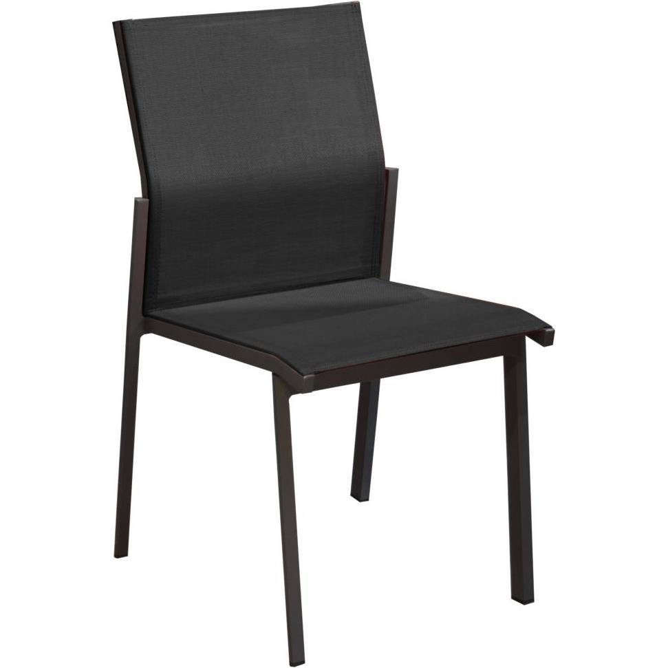Pro Loisirs - Chaise de jardin alu graphite/noir Delia Proloisirs - Image 1