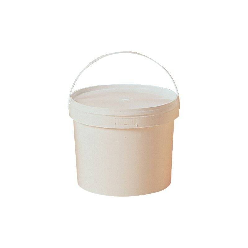 Seau miellerie plastique blanc Ø20 cm H.25 cm modèle 5L - La jocondienne