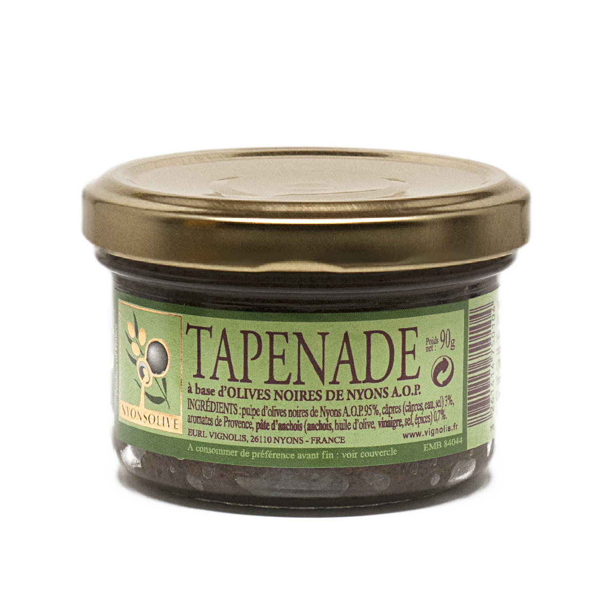 Nyonsolive - Tapenade à base d'olives noires de Nyons AOP