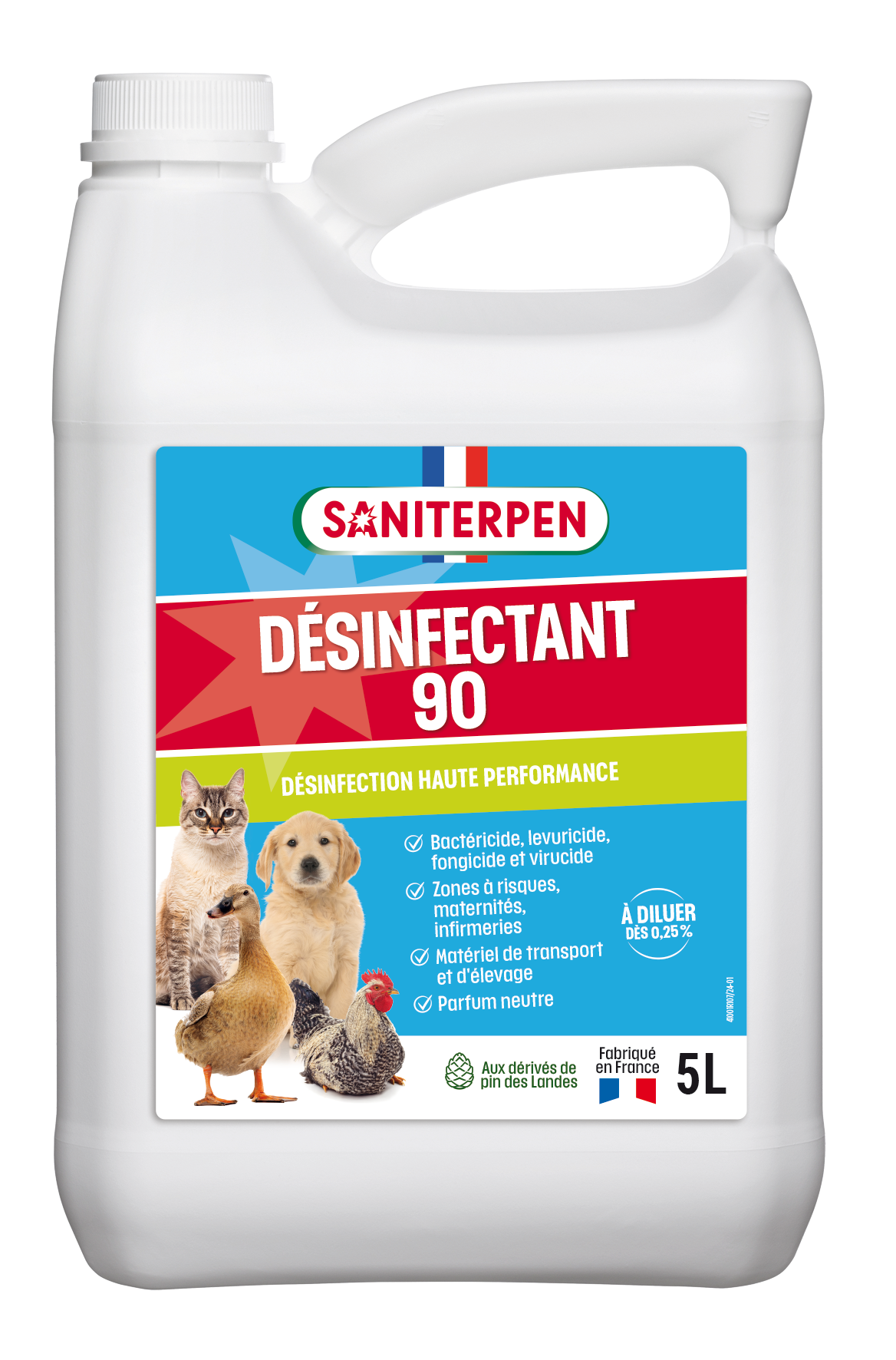 Saniterpen - Désinfectant 90 5L - Saniterpen