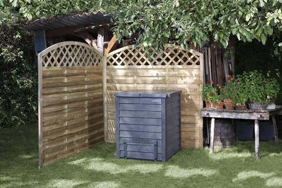 Composteur Thermo-Wood 600 L avec grille de fond - GARANTIA - Image 4