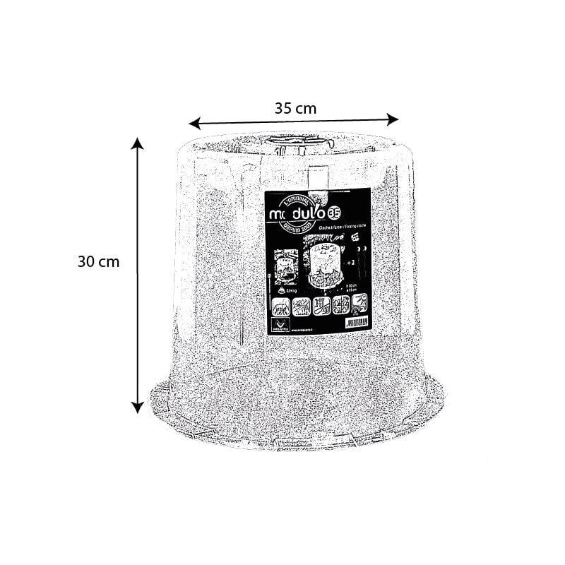 Modul'o - Lot de 3 cloches potagères avec 6 piquets Ø35 x H. 30 cm- Modul'o - Image 5