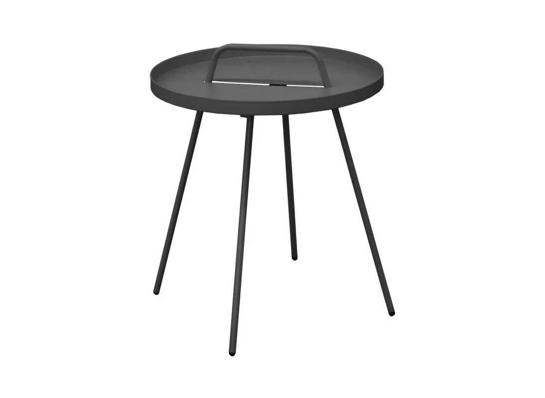 Table basse Flower acier gris Ø44 cm H.51 cm - Pro loisirs - Image 2