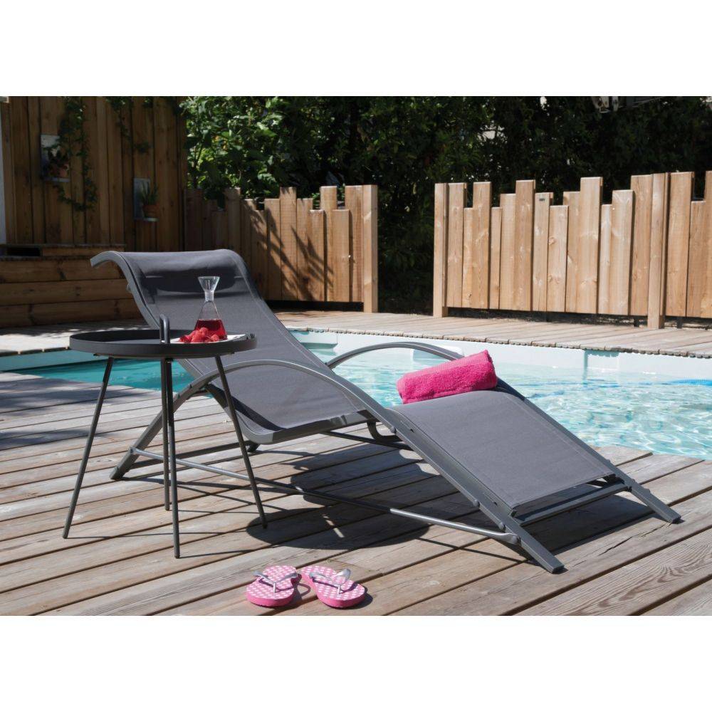 Table basse Flower acier gris Ø44 cm H.51 cm - Pro loisirs - Image 4