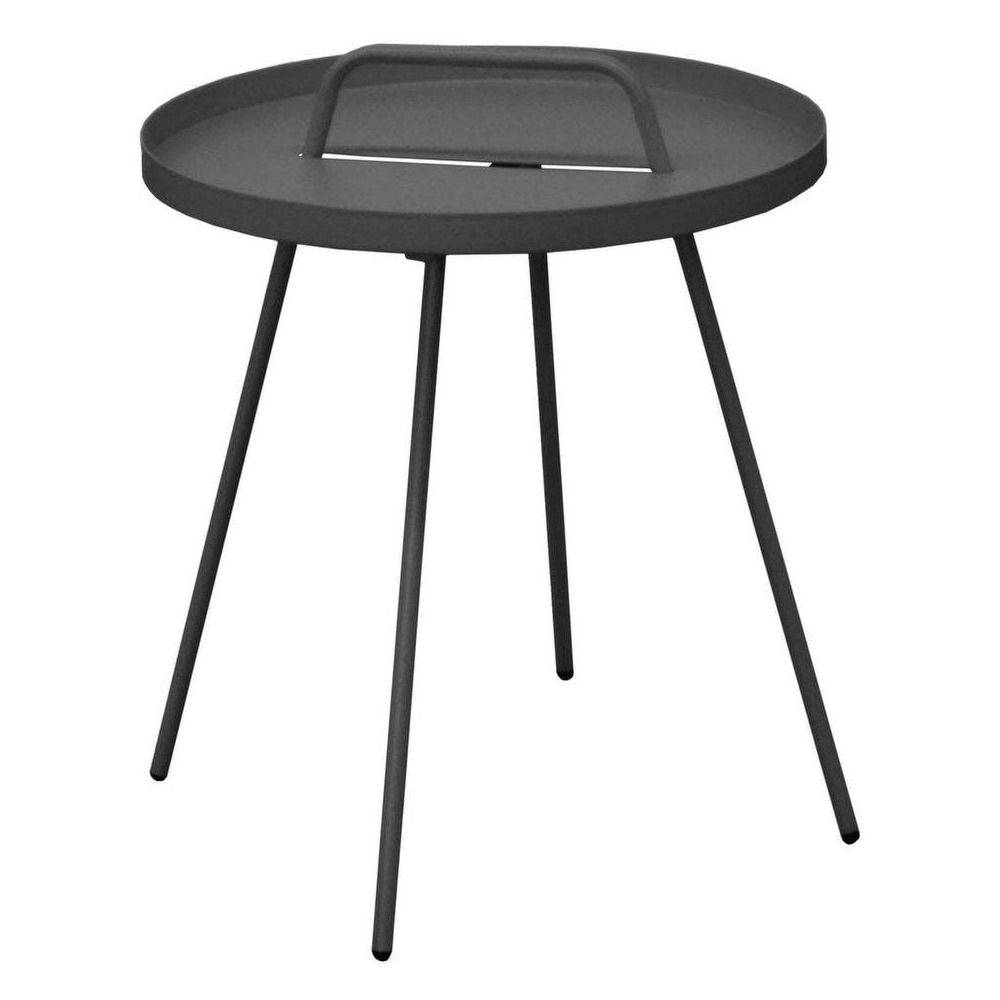 Table basse Flower acier gris Ø44 cm H.51 cm - Pro loisirs - Image 5