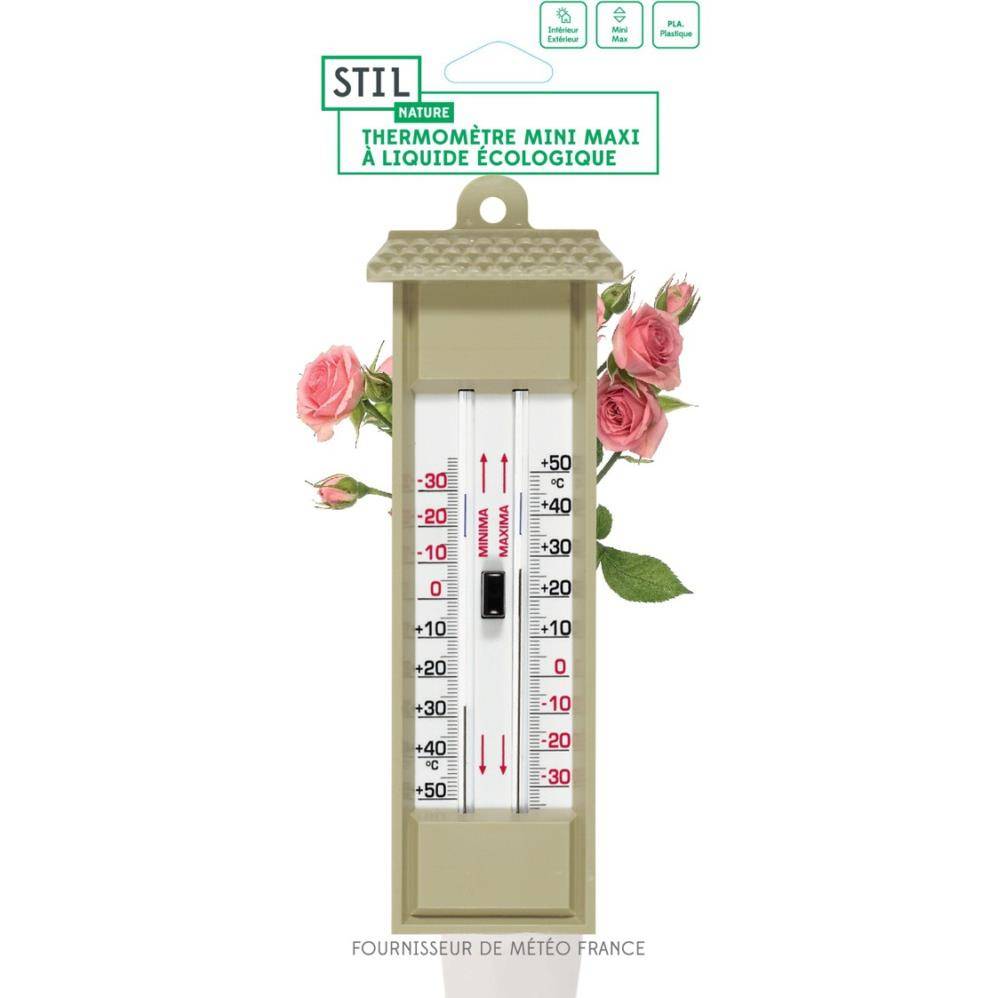 Stil - Thermomètre mini-maxi L. 23,5 x P. 7,7 x H. 3,1 cm – Stil - Image 1