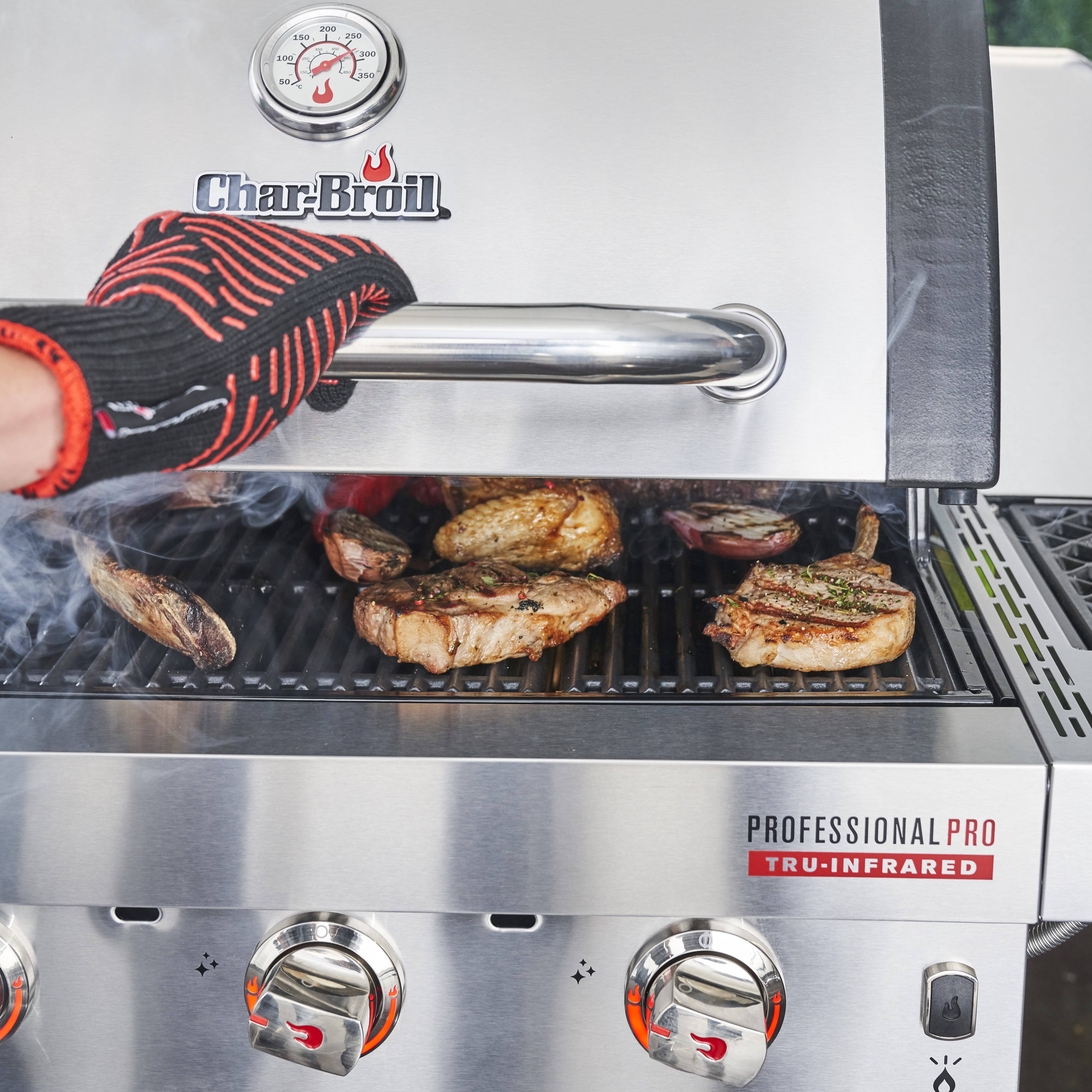 Char-broil - Barbecue à Gaz Inox 3 Brûleurs + 1 Latéral Infrarouge 134 x 54 x 120,9 cm - CHAR-BROIL - Image 8