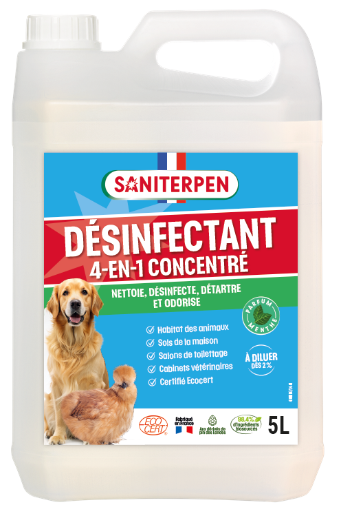 Saniterpen - Désinfectant 4 en 1 Concentré 5L - Saniterpen