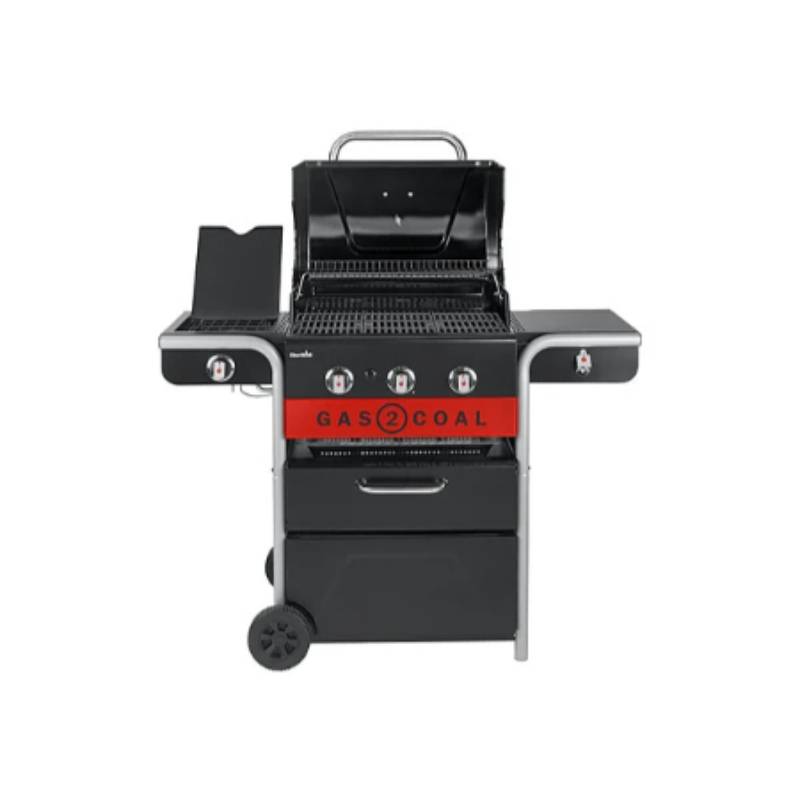 Char-broil - Barbecue Hybride Gaz & Charbon 3 Brûleurs Inox Noir 134 x 62,9 x 116,8 cm - CHAR-BROIL - Image 5
