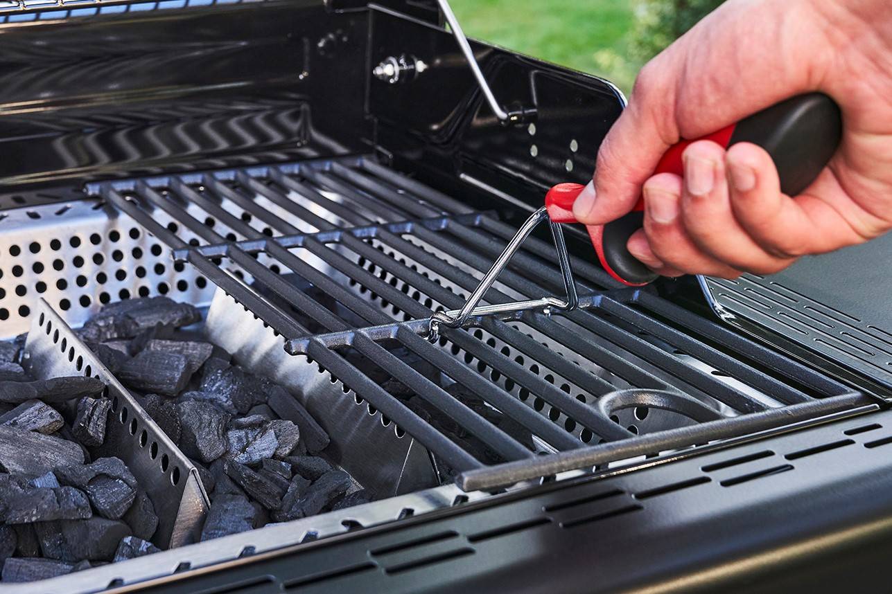 Char-broil - Barbecue Hybride Gaz & Charbon 3 Brûleurs Inox Noir 134 x 62,9 x 116,8 cm - CHAR-BROIL - Image 8
