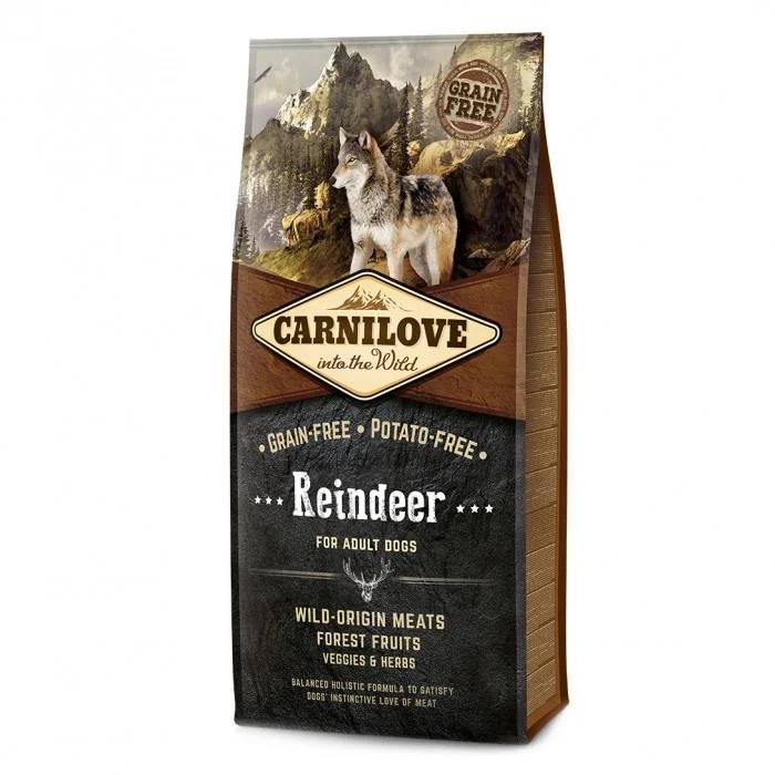 Carnilove - Croquettes pour chien Adult sans céréales Renne 12 kg - CARNILOVE - Image 1