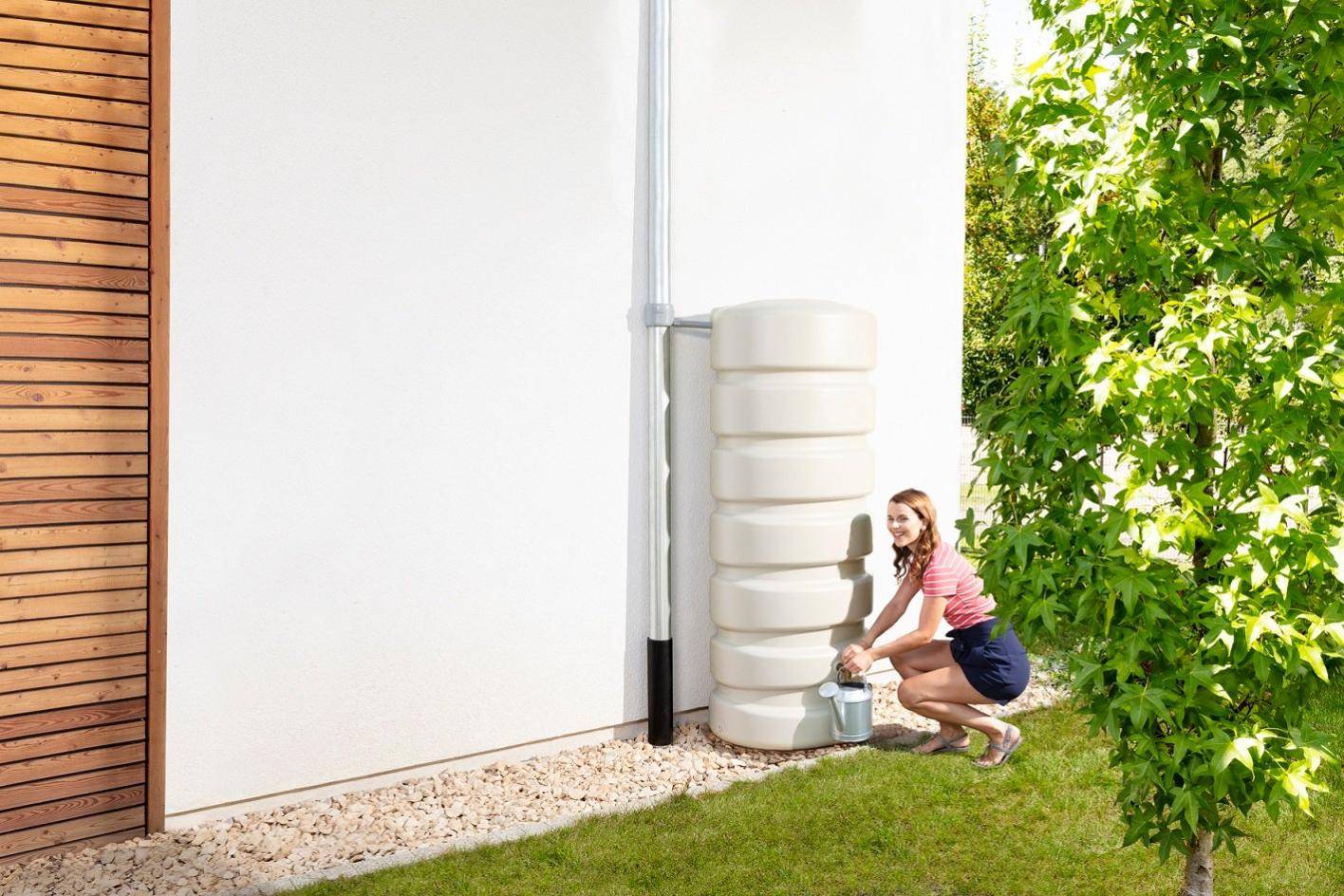 Garantia - Récupérateur d'eau de pluie mural 650L Classic sable - GARANTIA - Image 6