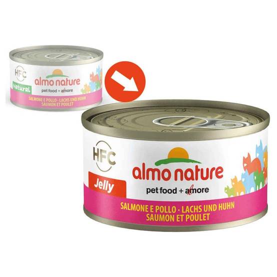 Almo Nature - Pâtée en gelée HFC pour chat saumon & poulet - boîte 70 gr - ALMO NATURE - Image 7