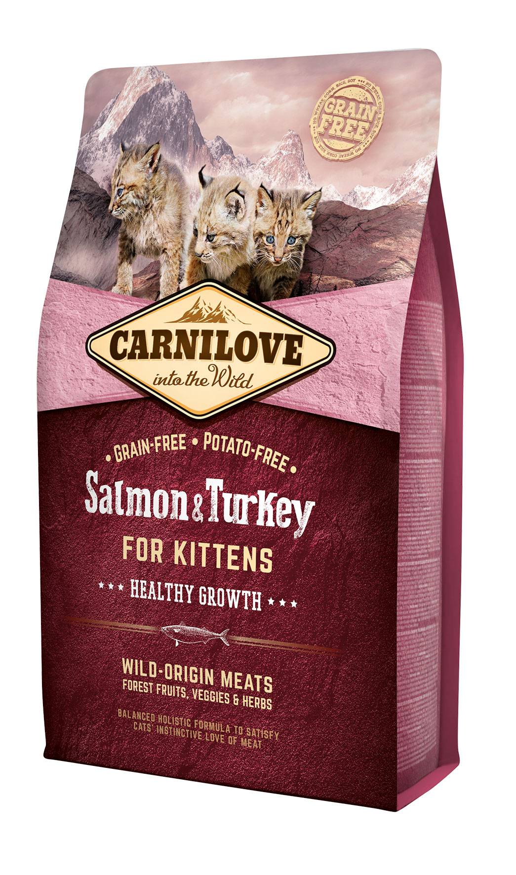 Carnilove - Croquettes pour chaton au saumon & dinde - sac 2 kg - CARNILOVE - Image 3