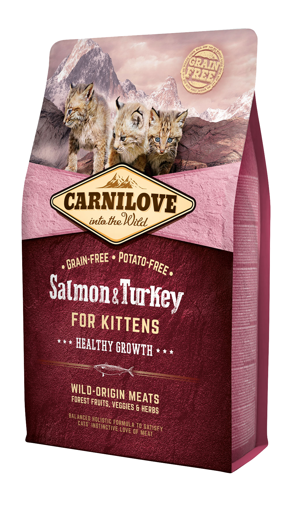 Carnilove - Croquettes pour chaton au saumon & dinde - sac 2 kg - CARNILOVE - Image 2
