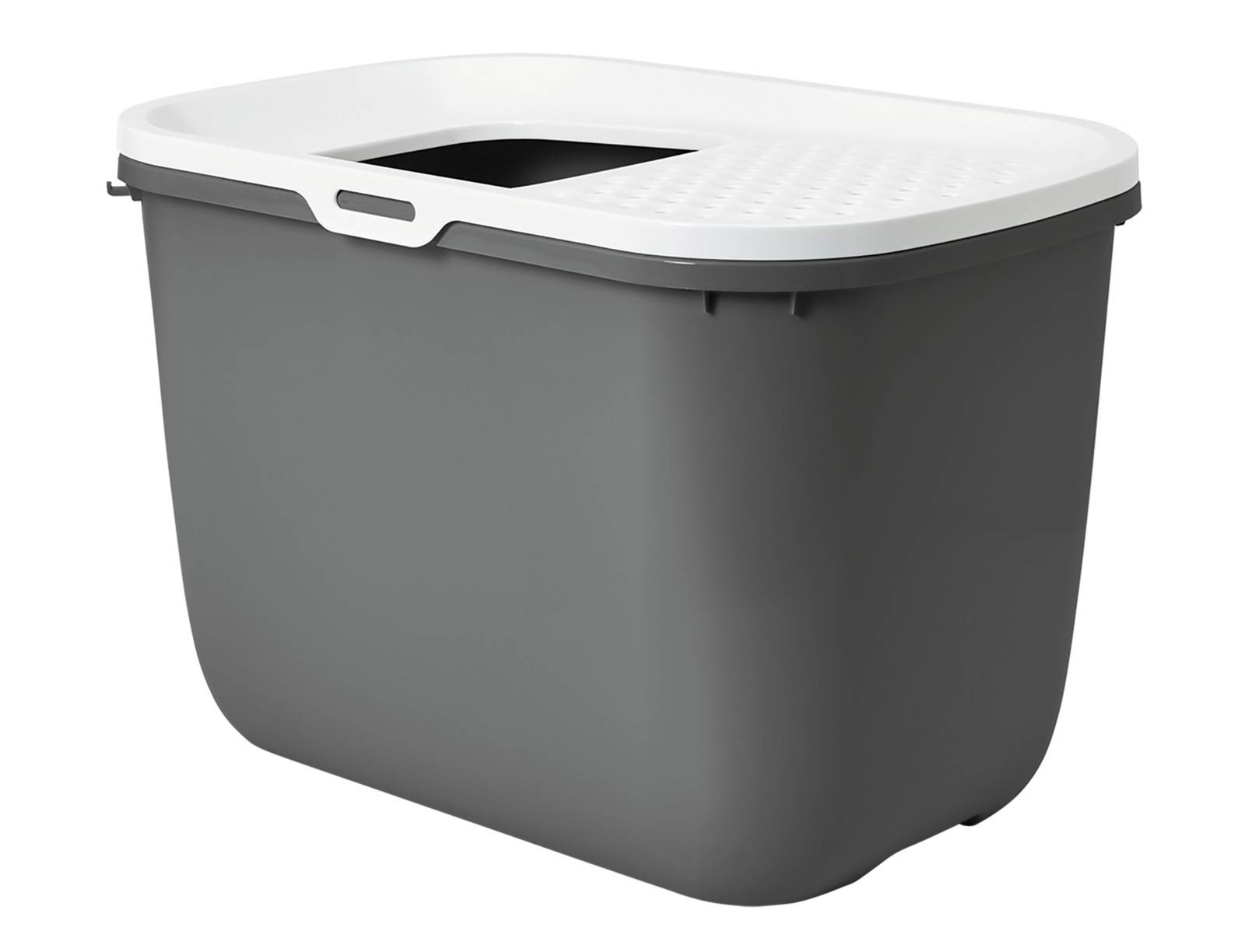 Bac à litière Hop In Plastique Anthracite 58,5 x 39 x H 39,5 cm - SAVIC - Image 2
