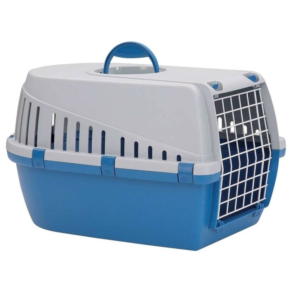 Cage de transport Trotter 1 plastique bleu L.49 l.33 H.30 cm - Savic