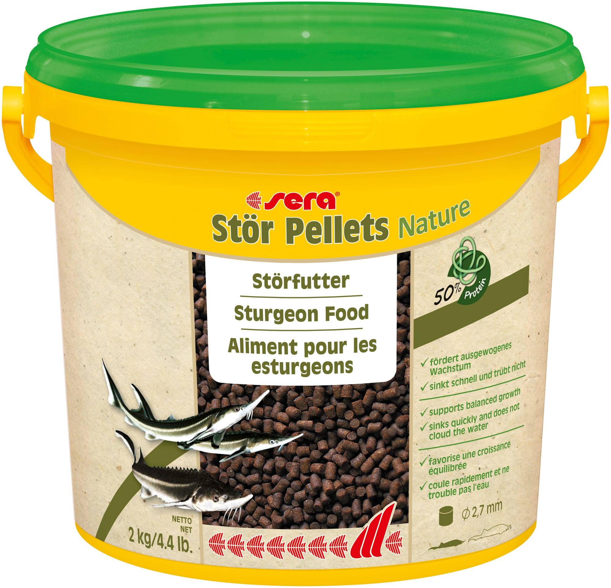 Nouriture pour Esturgeon Pellets Nature 3,8L Sera