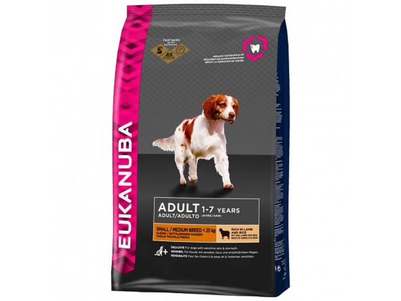 Croquette pour Chien Adulte Agneau Riz 2,5 kg - EUKANUBA