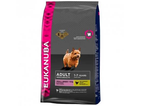 Croquette chien Adult petite race poulet 3kg - EUKANUBA
