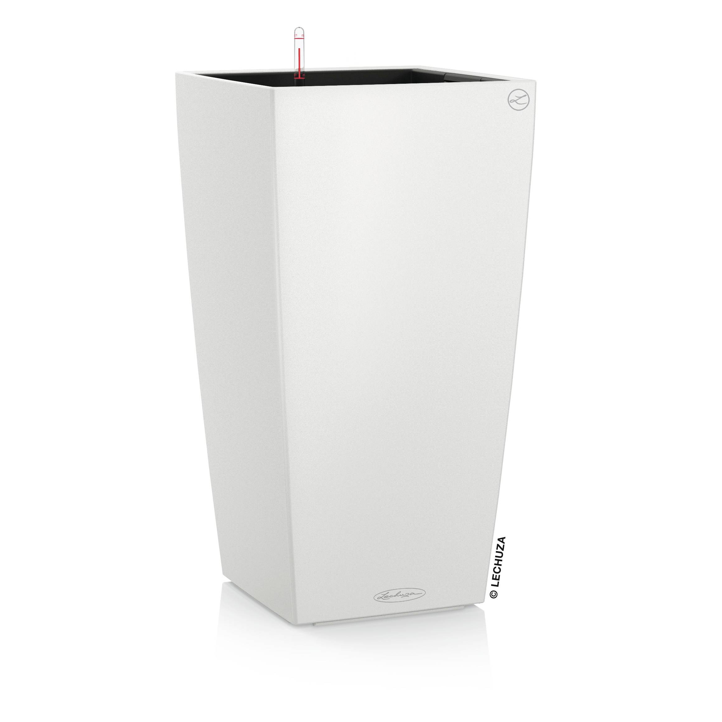 POT CUBICO COLOR BLANC D30CM