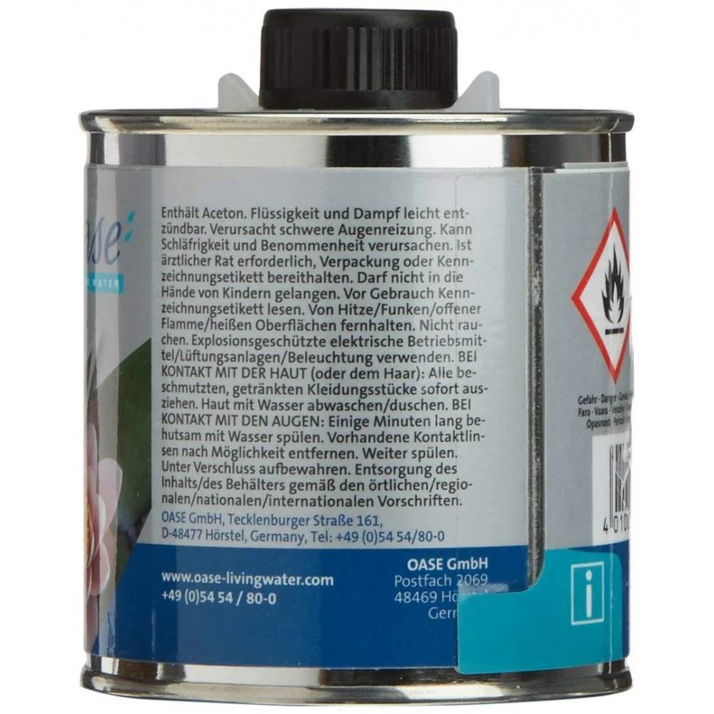 Colle PVC 250 ml pour bâche bassin OASE - Image 1